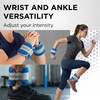 image:imageTHERABAND Ankle Weights Leg Weight Wrist Cuff 25 lb 2Piece Set Blue  Adjustable comfortfit cuff weights strap on at the ankle or wrist for walking and cardioLevel 3  25lb  Blue