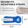 image:imageTHERABAND Ankle Weights Leg Weight Wrist Cuff 25 lb 2Piece Set Blue  Adjustable comfortfit cuff weights strap on at the ankle or wrist for walking and cardioLevel 3  25lb  Blue