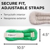 image:imageTHERABAND Ankle Weights Leg Weight Wrist Cuff 25 lb 2Piece Set Blue  Adjustable comfortfit cuff weights strap on at the ankle or wrist for walking and cardioLevel 2  15lb  Green