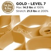 image:imageTHERABAND CLX Resistance Band with Loops 5 Feet Silver Super Heavy NonLatex Elastic Band for Exercise Mobility amp Rehab Stretching Home Workouts ColorCoded for Easy Resistance LevelsLevel 7  Elite  Gold