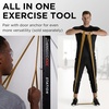 image:imageTHERABAND CLX Resistance Band with Loops 5 Feet Silver Super Heavy NonLatex Elastic Band for Exercise Mobility amp Rehab Stretching Home Workouts ColorCoded for Easy Resistance LevelsLevel 7  Elite  Gold
