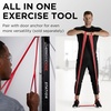 image:imageTHERABAND CLX Resistance Band with Loops 5Foot BandLevel 2  Medium  Red