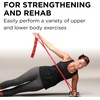 image:imageTHERABAND CLX Resistance Band with Loops 5Foot BandLevel 2  Medium  Red