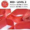 image:imageTHERABAND CLX Resistance Band with Loops 5Foot BandLevel 2  Medium  Red