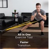 image:imageTHERABAND CLX Resistance Band with Loops Fitness Band for Home Exercise and Full Body Workouts Portable Gym EquipmentYellow  Thin