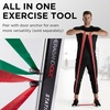 image:imageTHERABAND CLX Resistance Band with Loops Fitness Band for Home Exercise and WorkoutsRedGreen  MediumHeavy