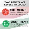 image:imageTHERABAND CLX Resistance Band with Loops Fitness Band for Home Exercise and WorkoutsRedGreen  MediumHeavy