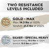 image:imageTHERABAND CLX Resistance Band with Loops Fitness Band for Home Exercise and WorkoutsSilverGold  Super HeavyMax