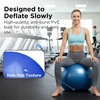 image:imageTHERABAND Exercise and Stability Ball for Improved Posture Balance Core Fitness Coordination and RehabBlue  30 Inches