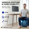image:imageTHERABAND Exercise and Stability Ball for Improved Posture Balance Core Fitness Coordination and RehabBlue  30 Inches