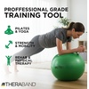 image:imageTHERABAND Exercise and Stability Ball for Improved Posture Balance Core Fitness Coordination and RehabGreen  26 Inches