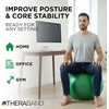 image:imageTHERABAND Exercise and Stability Ball for Improved Posture Balance Core Fitness Coordination and RehabGreen  26 Inches