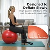 image:imageTHERABAND Exercise and Stability Ball for Improved Posture Balance Core Fitness Coordination and RehabRed  22 Inches