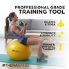 image:imageTHERABAND Exercise and Stability Ball for Improved Posture Balance Core Fitness Coordination and RehabYellow  18 Inches