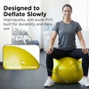 image:imageTHERABAND Exercise and Stability Ball for Improved Posture Balance Core Fitness Coordination and RehabYellow  18 Inches