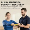 image:imageTHERABAND FlexBar Flex Bar Physical Therapy Tennis Elbow Blue  Flex therapy bar for physical therapy wrist and forearm exercise with non slip grip and compact designYellow  Extra Light