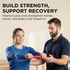 image:imageTHERABAND FlexBar Resistance Bar Physical Therapy Flex Elbow Wrist Red  Flex therapy bar for physical therapy wrist and forearm exercise with non slip grip and compact design