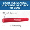image:imageTHERABAND FlexBar Resistance Bar Physical Therapy Flex Elbow Wrist Red  Flex therapy bar for physical therapy wrist and forearm exercise with non slip grip and compact design