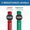 image:imageTHERABAND FlexBar Resistance Bars for Tennis Elbow amp Grip Strength ColorCoded Therapy Bars for Tendonitis amp Golfers ElbowRedGreen