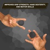 image:imageTHERABAND Hand Exerciser Stress Ball Therapy Squeeze Exercise Black  Hand exerciser for grip strengthening hand therapy and finger wrist and forearm exerciseStandard  Black  Extra Firm