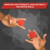 image:imageTHERABAND Hand Exerciser Stress Ball Therapy Squeeze Grip Strength Red  Hand exerciser for grip strengthening hand therapy and finger wrist and forearm exerciseRed
