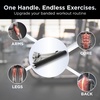image:imageTHERABAND Hard Sports Handle 12 Hand Grip Accessory for Elastic Resistance Bands and Tubes Exercise Equipment for Home Gym Workout Training Sports Performance Use with Door Anchor