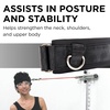 image:imageTHERABAND Head Strap Attachment for Wellness Exercise amp Wall Station Adjustable Neck Exercise Strap Durable Fabric Construction Professional Rehab Accessory