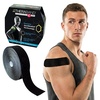 image:imageTHERABAND Kinesiology Tape 1 Roll Knee amp Shoulder 2 BlackWhiteBlackBlack