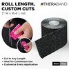 image:imageTHERABAND Kinesiology Tape 1 Roll Knee amp Shoulder 2 BlackWhiteBlackGray