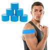 image:imageTHERABAND Kinesiology Tape 1 Roll Knee amp Shoulder 2 BlackWhiteBlueBlue