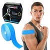 image:imageTHERABAND Kinesiology Tape 1 Roll Knee amp Shoulder 2 BlackWhiteBlueBlue