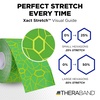 image:imageTHERABAND Kinesiology Tape 1 Roll Knee amp Shoulder 2 BlackWhiteElectric GreenYellow