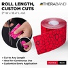 image:imageTHERABAND Kinesiology Tape 1 Roll Knee amp Shoulder 2 BlackWhiteHot RedBlack