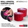 image:imageTHERABAND Kinesiology Tape 1 Roll Knee amp Shoulder 2 BlackWhiteHot RedBlack
