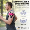 image:imageTHERABAND Kinesiology Tape for Shoulder Back amp Knee 2 BeigeBeige  Elastic kinesiology tape for knee shoulder and back  flexible support that moves with the musclePinkWhite
