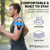 image:imageTHERABAND Kinesiology Tape for Shoulder Back amp Knee 2 BeigeBeige  Elastic kinesiology tape for knee shoulder and back  flexible support that moves with the muscleBlueBlue