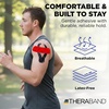 image:imageTHERABAND Kinesiology Tape for Shoulder Back amp Knee 2 BeigeBeige  Elastic kinesiology tape for knee shoulder and back  flexible support that moves with the muscleRedBlack