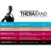image:imageTHERABAND Kinesiology Tape for Shoulder Back amp Knee 2 BeigeBeige  Elastic kinesiology tape for knee shoulder and back  flexible support that moves with the muscleRedBlack