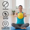 image:imageTHERABAND Mini Ball 9Inch Pilates amp Yoga Ball Physical Therapy Yellow  9inch small inflatable core ball for Pilates yoga stability balance and physical therapyNew Version