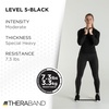 image:imageTHERABAND Professional Resistance Band Blue Level 4 Extra Heavy 5 ft  Elastic resistance band for exercise strength training stretching and physical therapy  ideal for home workoutsLevel 6  Super Heavy  Black