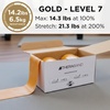 image:imageTHERABAND Resistance Band 50Yard Roll Latex Elastic Band for Exercise Stretching Physical Therapy Yoga Pilates Home Workouts CuttoLength ColorCoded LevelsGold  Max