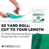 image:imageTHERABAND Resistance Band 50Yard Roll Latex Elastic Band for Exercise Stretching Physical Therapy Yoga Pilates Home Workouts CuttoLength ColorCoded LevelsGreen  Heavy