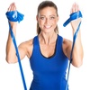 image:imageTHERABAND Resistance Band 50Yard Roll Latex Elastic Band for Exercise Stretching Physical Therapy Yoga Pilates Home Workouts CuttoLength ColorCoded LevelsSilver  Super Heavy