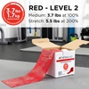 image:imageTHERABAND Resistance Band 50Yard Roll Latex Elastic Band for Exercise Stretching Physical Therapy Yoga Pilates Home Workouts CuttoLength ColorCoded LevelsRed  Medium