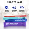 image:imageTHERABAND Resistance Band Exercise Workout Physical Therapy Multi  Elastic resistance band for exercise strength training stretching and physical therapy4 Pack 1550 lbs