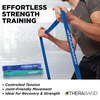 image:imageTHERABAND Resistance Band Exercise Workout Physical Therapy Multi  Elastic resistance band for exercise strength training stretching and physical therapy2 Pack Medium 2535 lbs