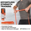 image:imageTHERABAND Resistance Band Exercise Workout Physical Therapy Multi  Elastic resistance band for exercise strength training stretching and physical therapyLight 15 lbs