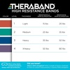 image:imageTHERABAND Resistance Band Exercise Workout Physical Therapy Multi  Elastic resistance band for exercise strength training stretching and physical therapy2 Pack Easy 1525 lbs