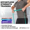 image:imageTHERABAND Resistance Band Exercise Workout Physical Therapy Multi  Elastic resistance band for exercise strength training stretching and physical therapy4 Pack 1550 lbs