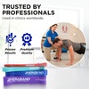 image:imageTHERABAND Resistance Band Exercise Workout Physical Therapy Multi  Elastic resistance band for exercise strength training stretching and physical therapy4 Pack 1550 lbs